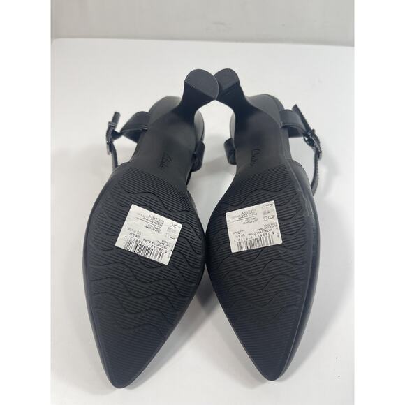 Clarks Kataleyna Cora Shoes Women's Size 5.5M Black Ankle Strap Pumps Heels - Picture 11 of 14